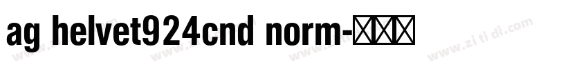 ag helvet924cnd norm字体转换